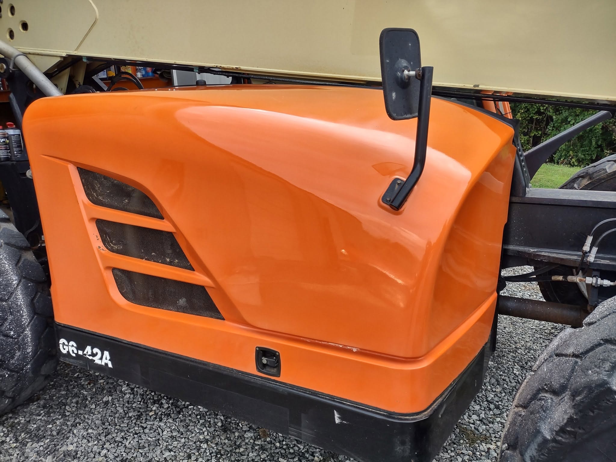 JLG G6-42A Telehandler — Hood After Detail
