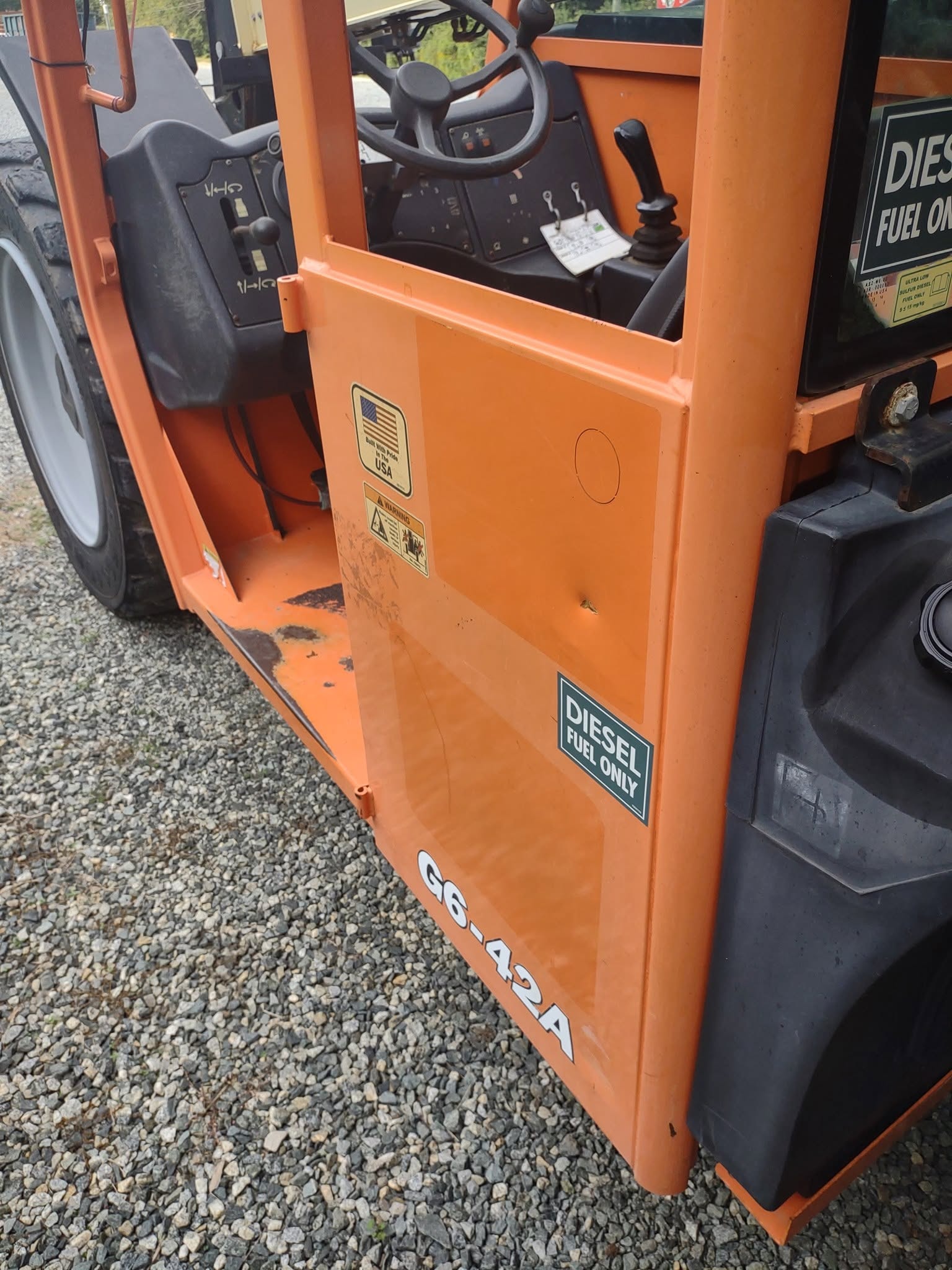 JLG G6-42A Telehandler — Cab Entry After Detail