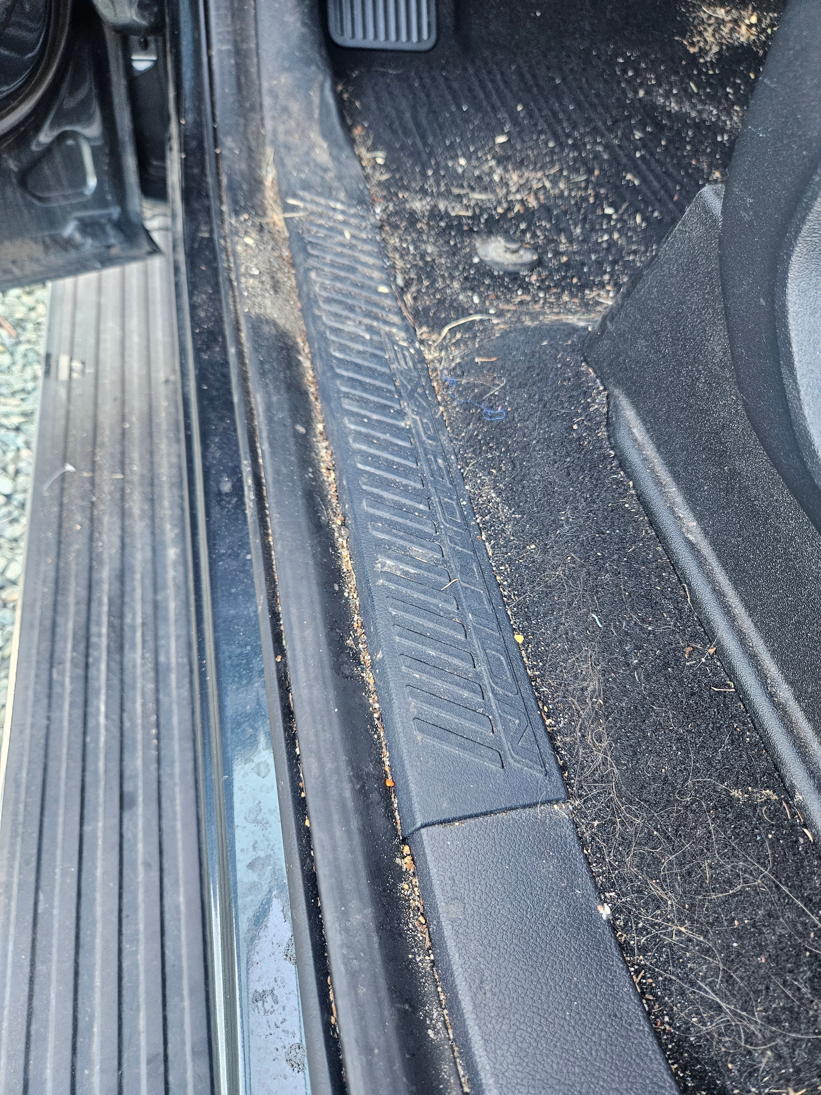 Truck Bed Rail — Before Cleaning