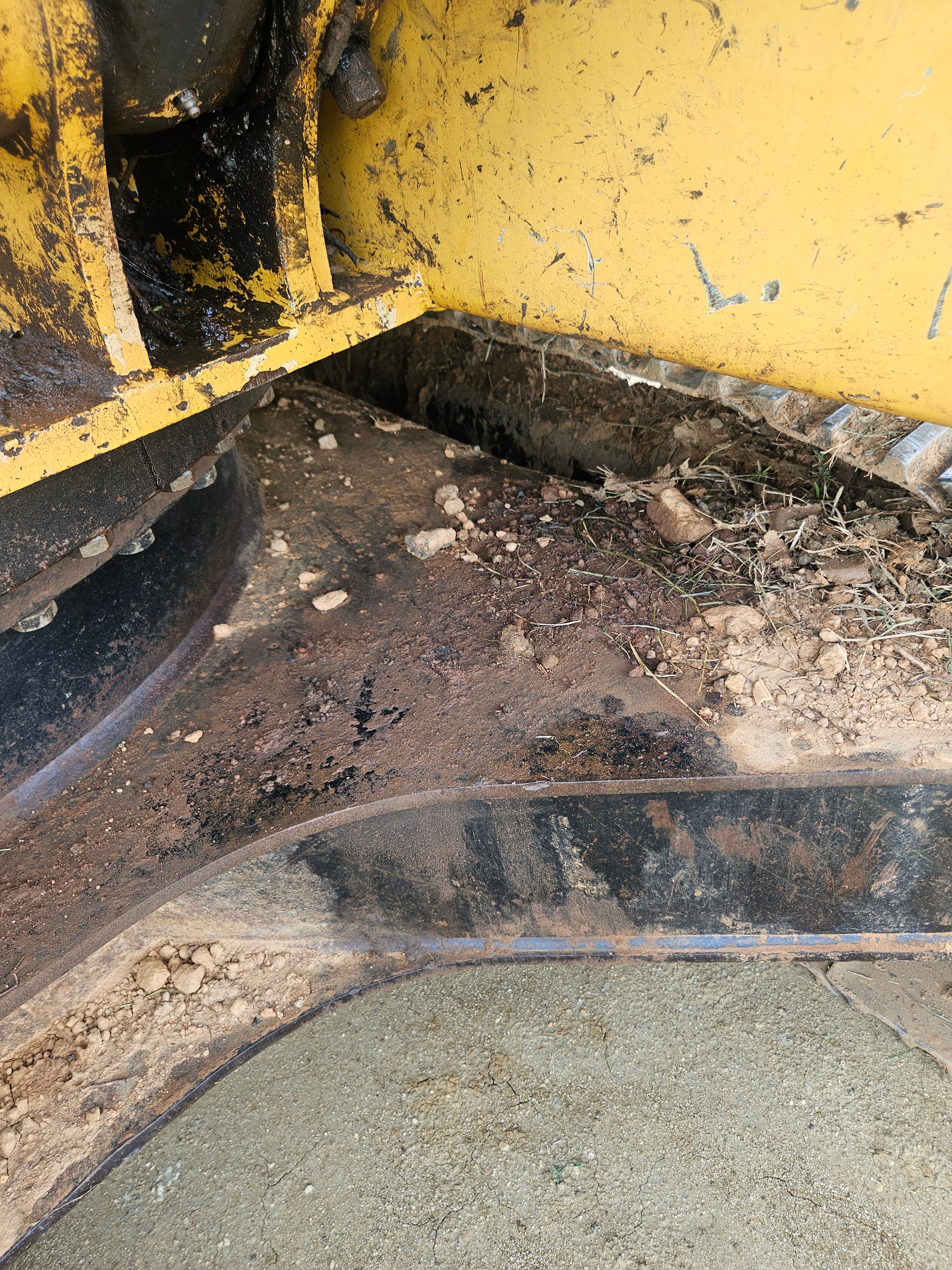 Dump Truck Bed — Before Cleaning
