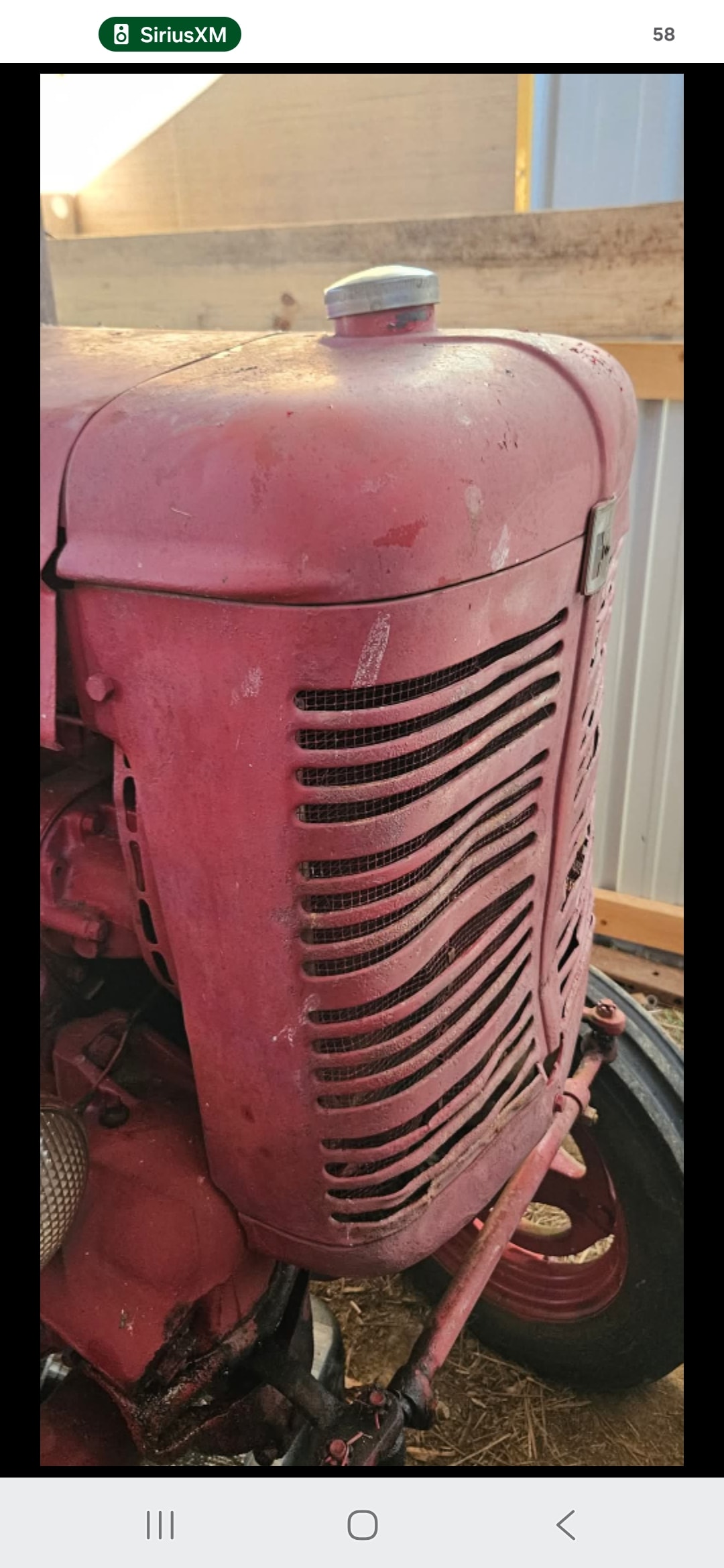 Farmall Super A — Rear Axle After Paint & Clear Coat