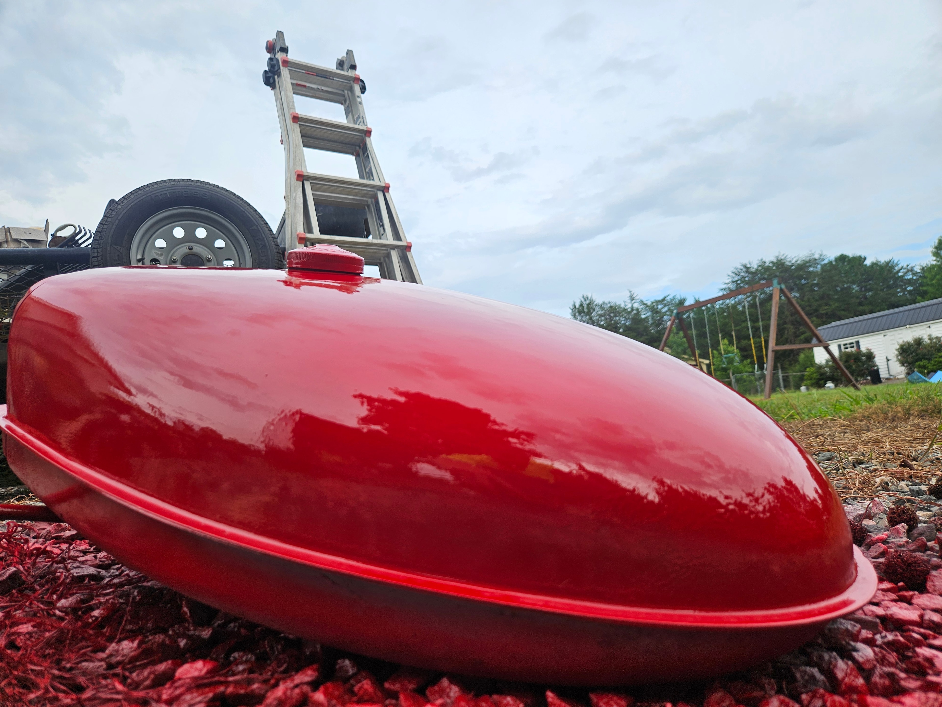 Red Canoe — Hull After Polish
