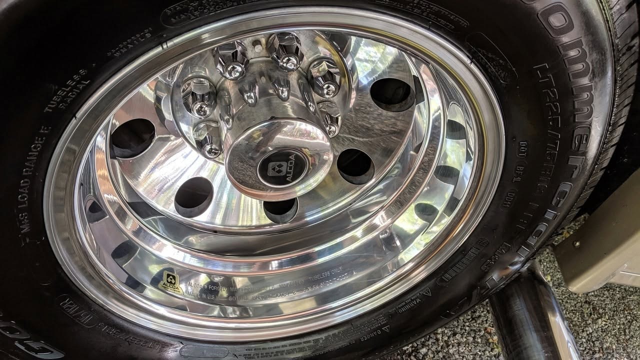 Wheel after metal polishing
